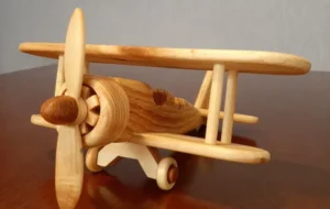aviao-de-madeira-asa-dupla-para-decoracao-e-brinquedo
